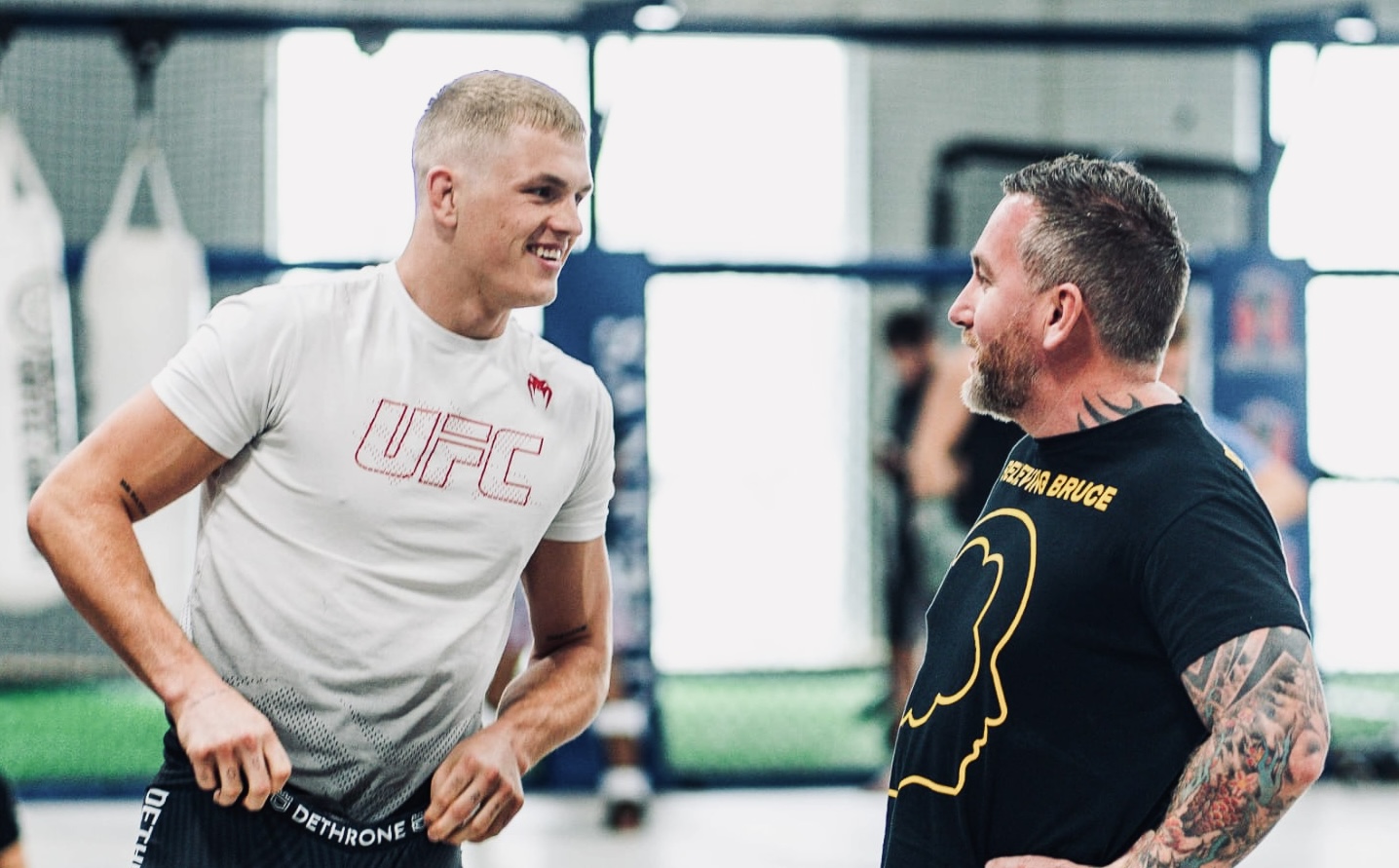 Bruce with UFC prodigy Ian Garry